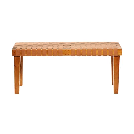 Brown Wood Rustic Bench